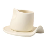 Maxbell Creative Coffee Mug Drinking Cup Drinkware for Cold Drinks Gifts for Friends White