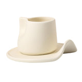 Maxbell Creative Coffee Mug Drinking Cup Drinkware for Cold Drinks Gifts for Friends White