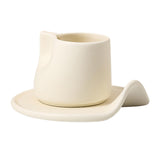 Maxbell Creative Coffee Mug Drinking Cup Drinkware for Cold Drinks Gifts for Friends White