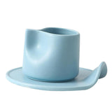 Maxbell Creative Coffee Mug Drinking Cup Drinkware for Cold Drinks Gifts for Friends Blue