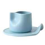 Maxbell Creative Coffee Mug Drinking Cup Drinkware for Cold Drinks Gifts for Friends Blue