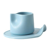 Maxbell Creative Coffee Mug Drinking Cup Drinkware for Cold Drinks Gifts for Friends Blue