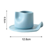 Maxbell Creative Coffee Mug Drinking Cup Drinkware for Cold Drinks Gifts for Friends Blue