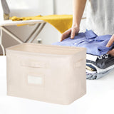 Maxbell Collapsible Storage Bins with Handle Container for Bedroom Quilts Blanket Without Lid M