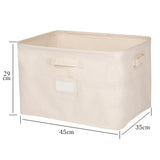 Maxbell Collapsible Storage Bins with Handle Container for Bedroom Quilts Blanket Without Lid L