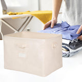 Maxbell Collapsible Storage Bins with Handle Container for Bedroom Quilts Blanket Without Lid XL