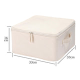 Maxbell Collapsible Storage Bins with Handle Container for Bedroom Quilts Blanket With Lid  Style A