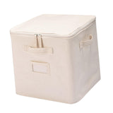 Maxbell Collapsible Storage Bins with Handle Container for Bedroom Quilts Blanket With Lid Style B