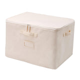 Maxbell Collapsible Storage Bins with Handle Container for Bedroom Quilts Blanket With Lid Style C