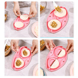 Maxbell Multipurpose Dumpling Maker DIY Dumpling Wrapper Kitchen Gadget for Empanada Pink