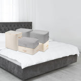 Maxbell Clothes Storage Bag Quilt Storage Bags with Zippers for Blanket Bedding Standard Beige