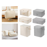 Maxbell Clothes Storage Bag Quilt Storage Bags with Zippers for Blanket Bedding Standard Beige