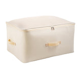 Maxbell Clothes Storage Bag Quilt Storage Bags with Zippers for Blanket Bedding Standard Beige