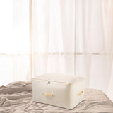 Maxbell Clothes Storage Bag Quilt Storage Bags with Zippers for Blanket Bedding Standard Beige