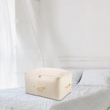 Maxbell Clothes Storage Bag Quilt Storage Bags with Zippers for Blanket Bedding Standard Beige