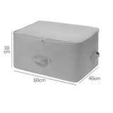 Maxbell Clothes Storage Bag Quilt Storage Bags with Zippers for Blanket Bedding Standard Gray