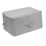 Maxbell Clothes Storage Bag Quilt Storage Bags with Zippers for Blanket Bedding Standard Gray