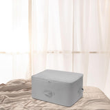 Maxbell Clothes Storage Bag Quilt Storage Bags with Zippers for Blanket Bedding Standard Gray