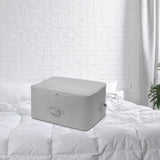 Maxbell Clothes Storage Bag Quilt Storage Bags with Zippers for Blanket Bedding Standard Gray