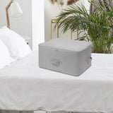 Maxbell Clothes Storage Bag Quilt Storage Bags with Zippers for Blanket Bedding Standard Gray