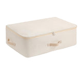 Maxbell Clothes Storage Bag Quilt Storage Bags with Zippers for Blanket Bedding Extended Beige