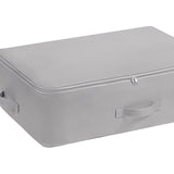 Maxbell Clothes Storage Bag Quilt Storage Bags with Zippers for Blanket Bedding Extended Gray