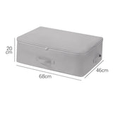 Maxbell Clothes Storage Bag Quilt Storage Bags with Zippers for Blanket Bedding Extended Gray