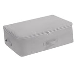 Maxbell Clothes Storage Bag Quilt Storage Bags with Zippers for Blanket Bedding Extended Gray