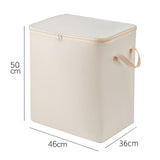 Maxbell Clothes Storage Bag Quilt Storage Bags with Zippers for Blanket Bedding Heightened Beige