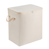 Maxbell Clothes Storage Bag Quilt Storage Bags with Zippers for Blanket Bedding Heightened Beige