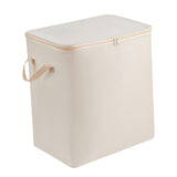 Maxbell Clothes Storage Bag Quilt Storage Bags with Zippers for Blanket Bedding Heightened Beige