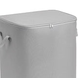 Maxbell Clothes Storage Bag Quilt Storage Bags with Zippers for Blanket Bedding Heightened  Gray
