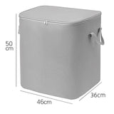 Maxbell Clothes Storage Bag Quilt Storage Bags with Zippers for Blanket Bedding Heightened  Gray