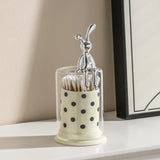 Maxbell Rabbit Toothpick Holder Multi Purpose Organiser for Hotel Household Kitchen Sitting Rabbit