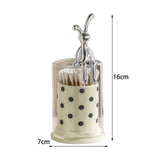 Maxbell Rabbit Toothpick Holder Multi Purpose Organiser for Hotel Household Kitchen Sitting Rabbit