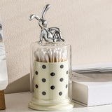 Maxbell Rabbit Toothpick Holder Multi Purpose Organiser for Hotel Household Kitchen Sleeping Rabbit