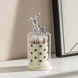 Maxbell Rabbit Toothpick Holder Multi Purpose Organiser for Hotel Household Kitchen Sleeping Rabbit