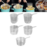 Maxbell Stainless Steel Food Colander Sifter Fry Basket for Noodles Frying 10cm