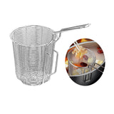 Maxbell Stainless Steel Food Colander Sifter Fry Basket for Noodles Frying 10cm