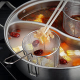 Maxbell Stainless Steel Food Colander Sifter Fry Basket for Noodles Frying 14cm