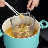 Maxbell Stainless Steel Food Colander Sifter Fry Basket for Noodles Frying 14cm