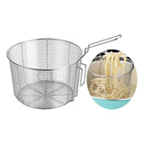 Maxbell Stainless Steel Food Colander Sifter Fry Basket for Noodles Frying 18cm