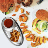 Maxbell Fries Plate Dish Food Plate Dessert Serving Tray for Dining Table Restaurant large