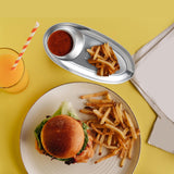Maxbell Fries Plate Dish Food Plate Dessert Serving Tray for Dining Table Restaurant small