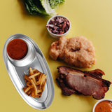 Maxbell Fries Plate Dish Food Plate Dessert Serving Tray for Dining Table Restaurant small