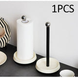 Maxbell Paper Towel Holder Standing Toilet Storage Accessories for Home Bathroom black