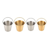 Maxbell Ice Bucket Cooling Tool with Handle Storage Bucket for Restaurant Hotel 1000ML Argent