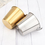 Maxbell Ice Bucket Cooling Tool with Handle Storage Bucket for Restaurant Hotel 1000ML Argent