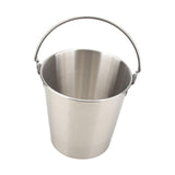 Maxbell Ice Bucket Cooling Tool with Handle Storage Bucket for Restaurant Hotel 1000ML Argent