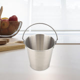 Maxbell Ice Bucket Cooling Tool with Handle Storage Bucket for Restaurant Hotel 1000ML Argent
